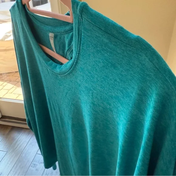Beyond yoga women’s turquoise, long sleeve tank top/pullover/top size large - Picture 8 of 15